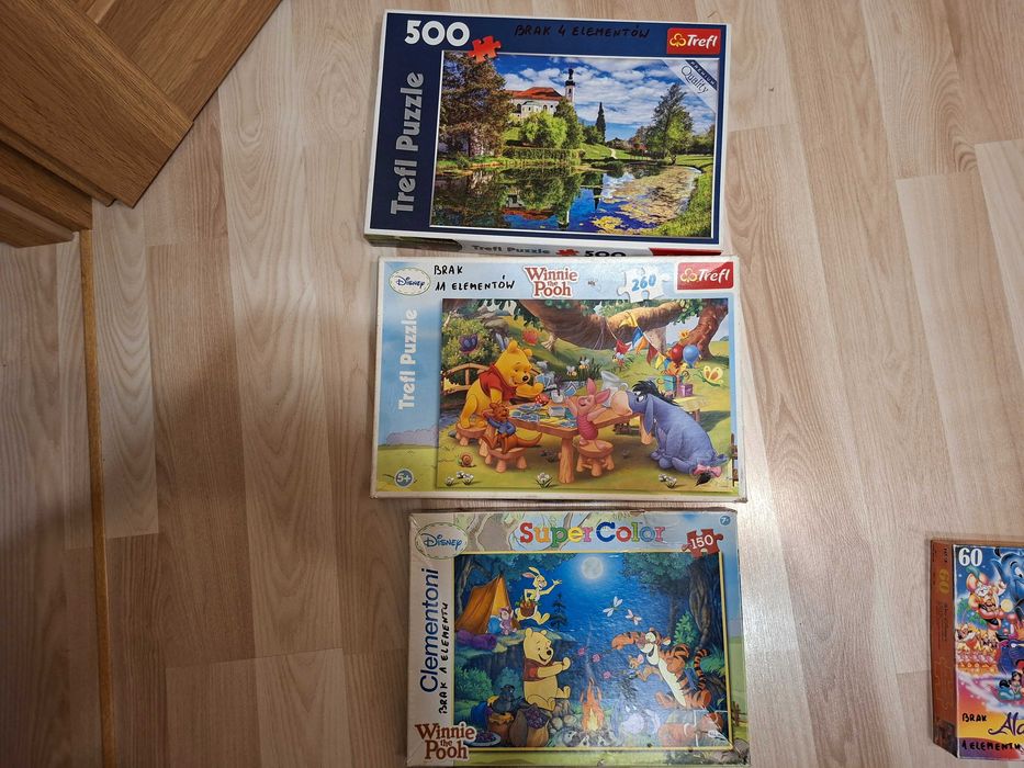 puzzle zestaw 14 sztuk