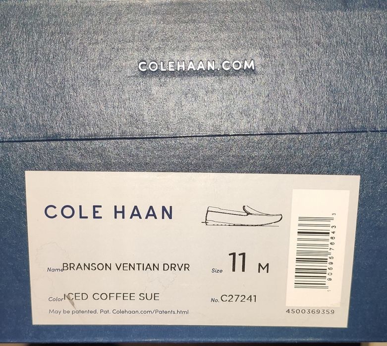 Мокасины кожанные замшевые Cole Haan, 45 р-р.