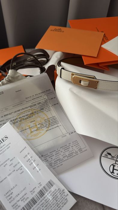 Шкіряний ремінь Hermes Kelly