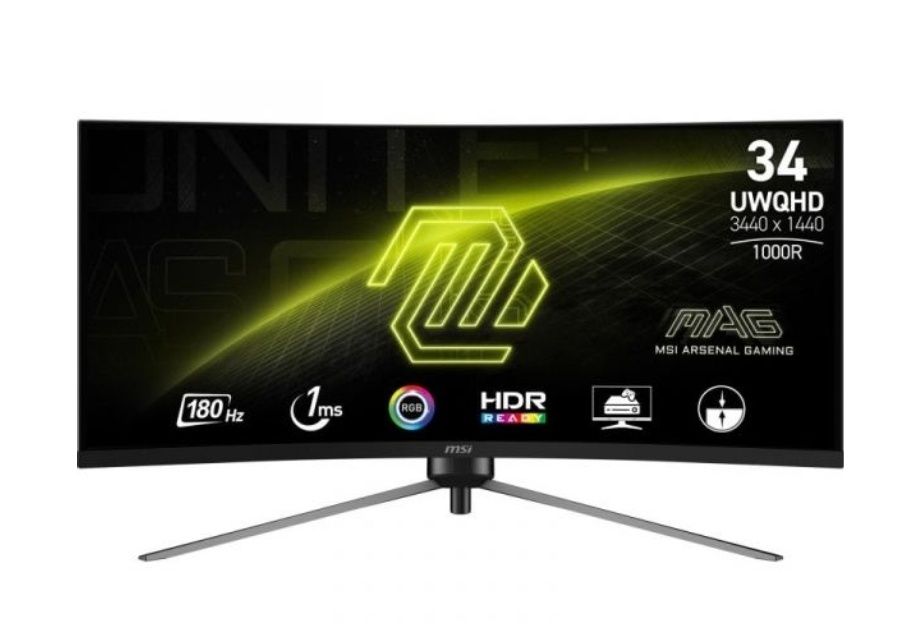 Monitor MSI MAG 345CQR 34" LED UWDQHD 180Hz