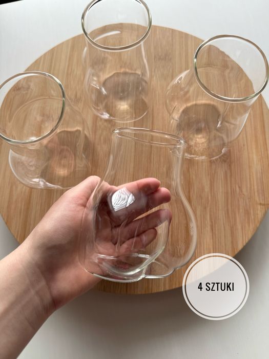Zestaw 4 sztuk szklanek idealne na prezent