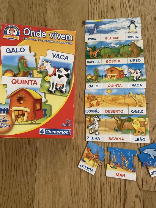 Jogos e puzzles madeira