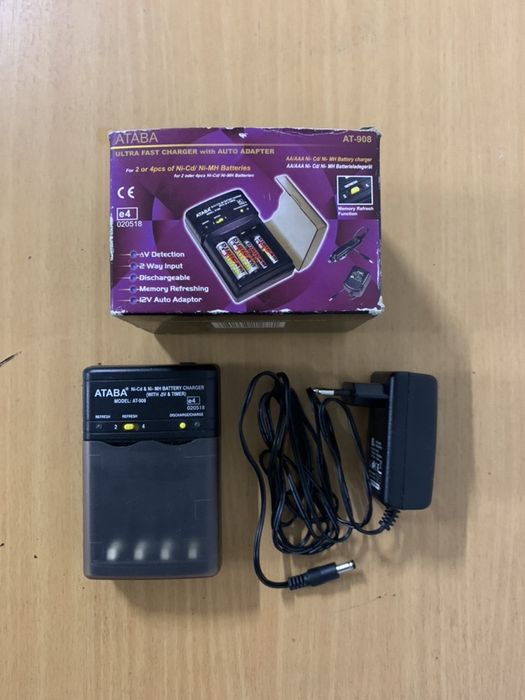 Зарядное устройство ATABA для аккумуляторных батареек