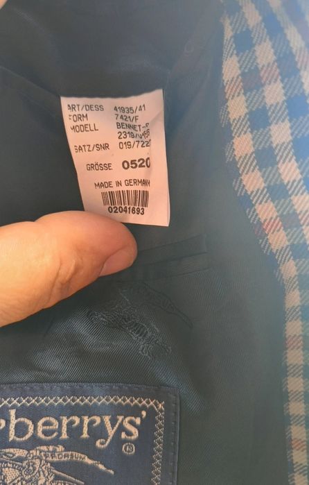 Burberry marynarka wełniana 52