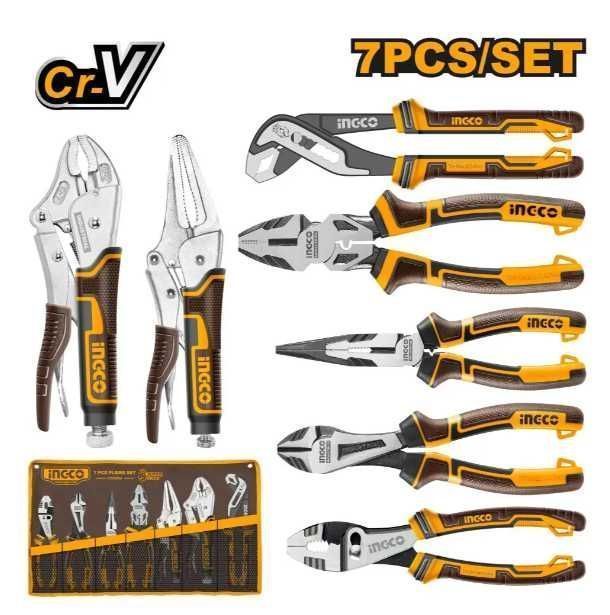 Набір шарнірно-губцевого інструменту 7 од. INGCO INDUSTRIAL IMCOS23036