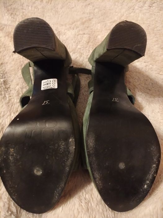 Buty sandały but. zieleń
