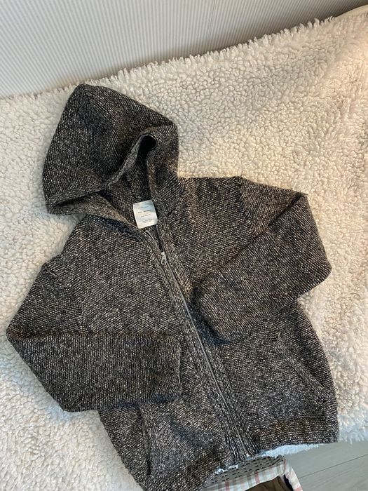 Ciepły sweter zapinany szary 152cm Zara