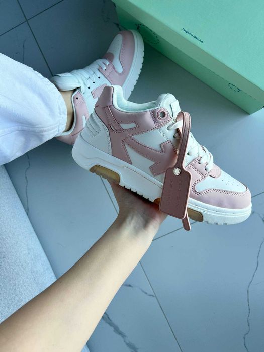 Кросівки Off-White Out Of Office Pink/White premium