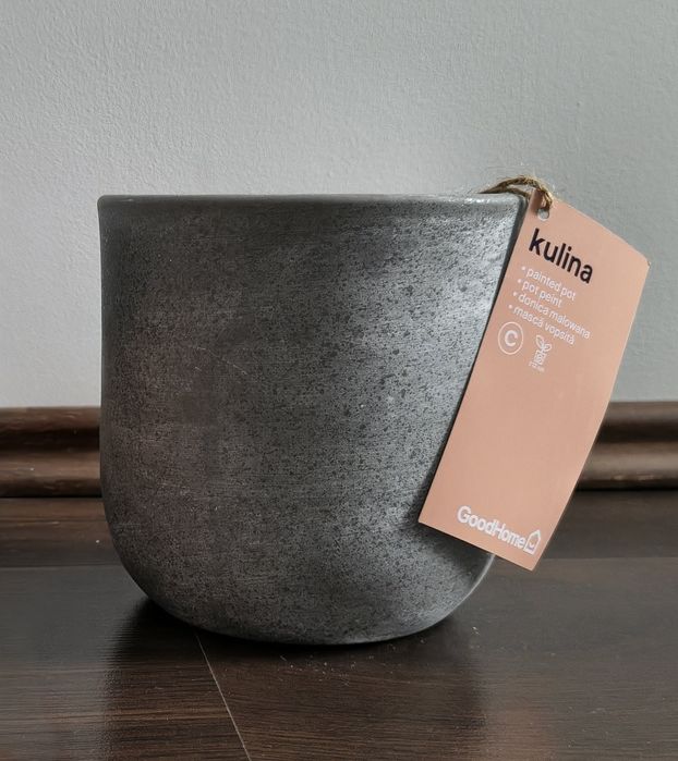 NOWE doniczki z gliny z efektem szarego betonu