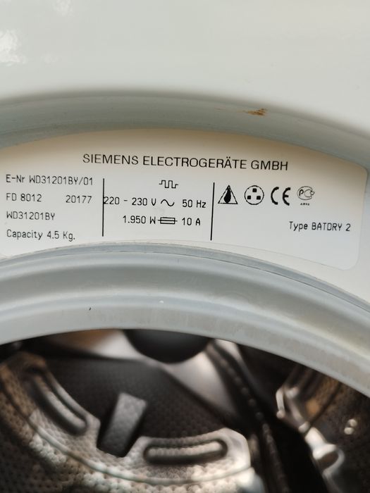 Máquina de lavar e secar a roupa Siemens