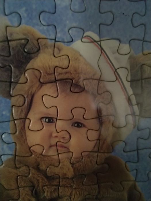 Moldura com puzzle