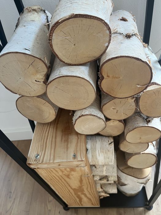 Stojak na drewno kominkowe Loft Industrial