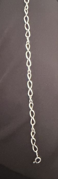 Pulseira de prata- unisexo