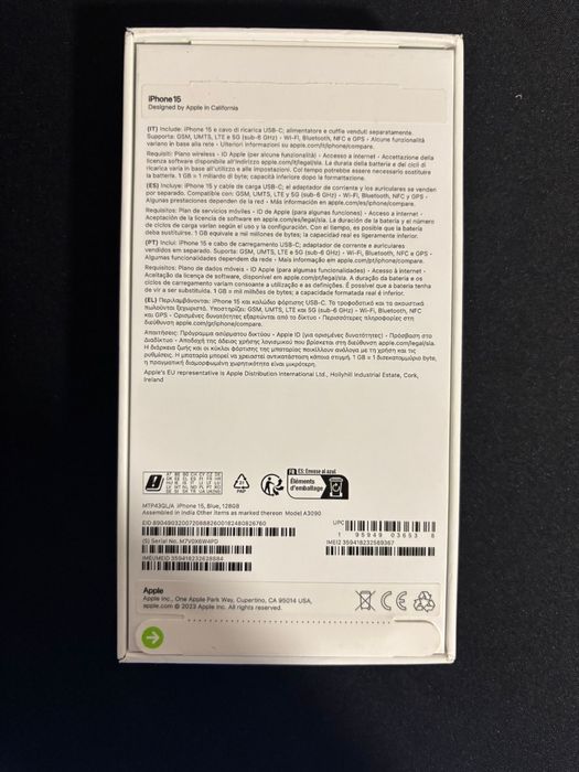 iphone 15 128GB Azul + 11 capas