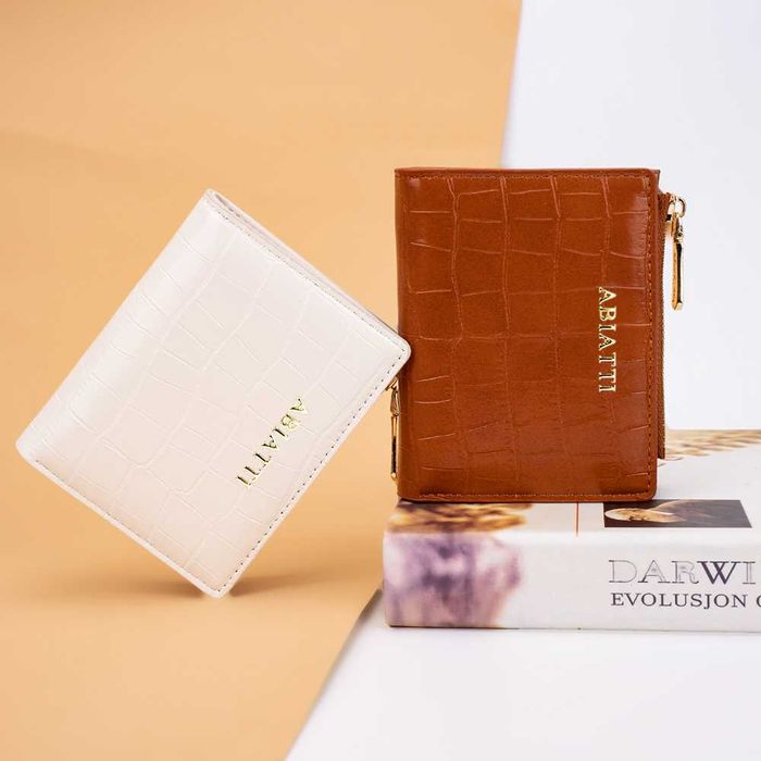 Mały Portfel Damski Antykradzieżowy RFID ABIATTI Portmonetka Na Zamek