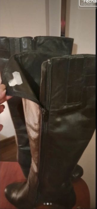 Bota 100% Pele (cor Preta)