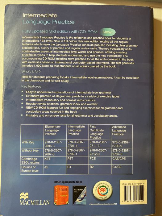 Книга Michael Vince Intermediate Language Practice