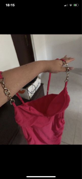 Vestido rosa de festa da shein