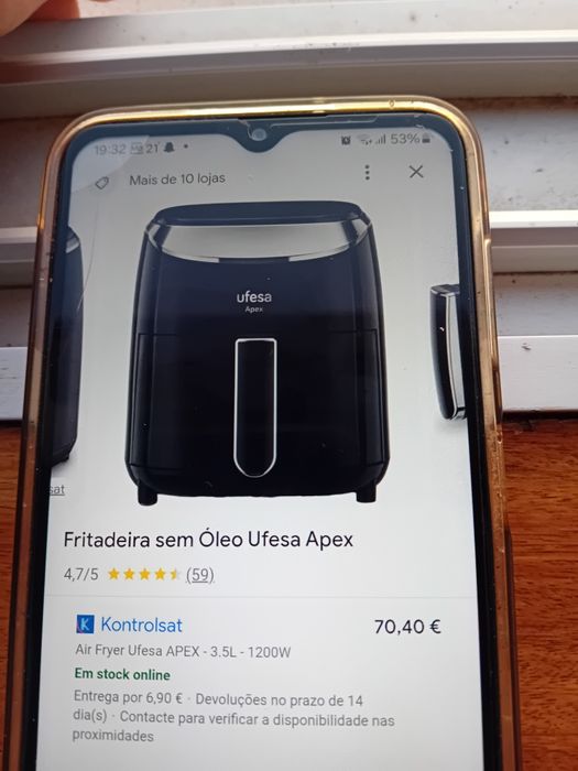 Airfryer fritadeira sem óleo ufesa Apex
