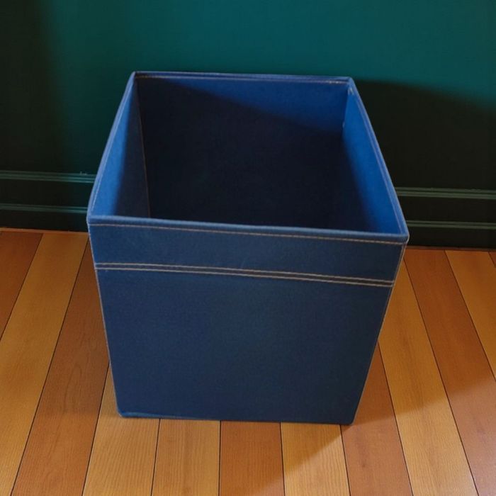 Nowy granatowy kosz organizer na zabawki