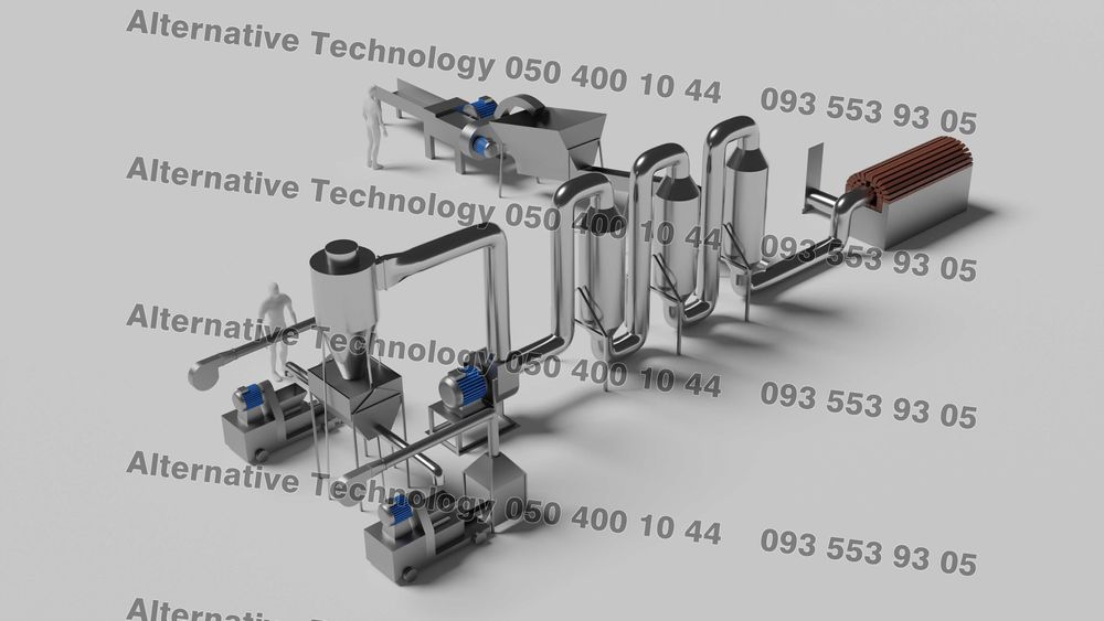 Лінії брикетування гранулювання тирси, соняшника, соломи торфу та ін
