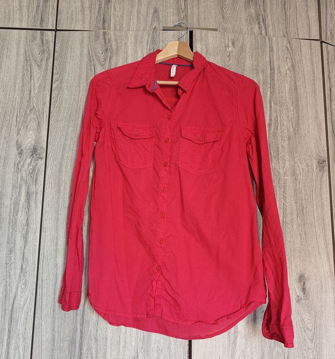 Koszula Reserved w ciekawym różowo czerwonym kolorze