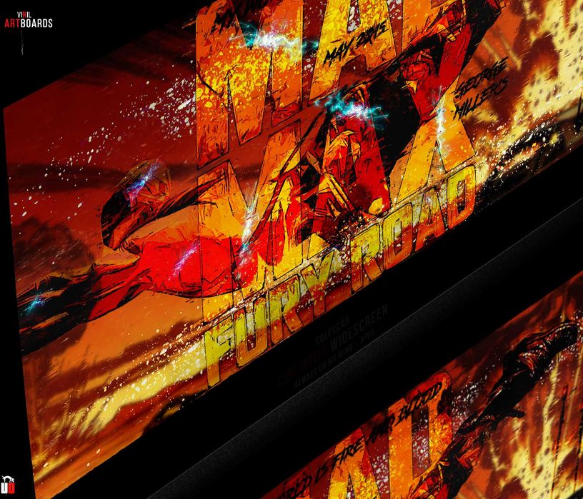 Mad Max: Fury Road Artboard II Cinemática 80x40 – Painel Decorativo Premium