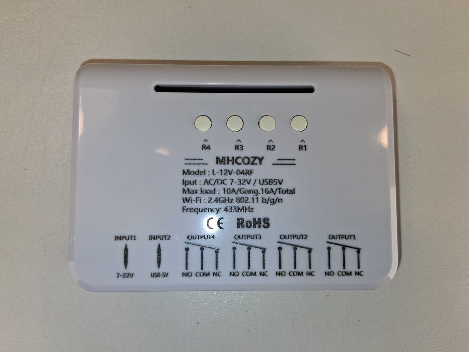 E036 Przełącznik Przekaźnik Sterownik 4-Kanałowy WiFi RF MHCOZY
