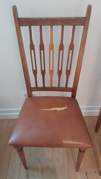 6 Cadeiras vintage anos 70 precisam restauro