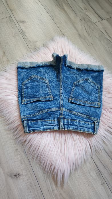 Spodenki wysoki stan Xxs elastyczne Bershka dekatyzowane