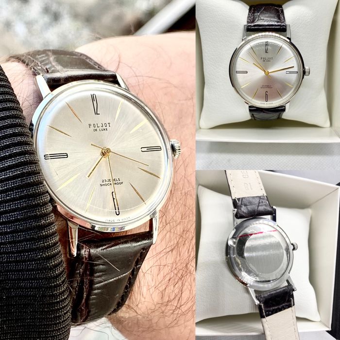 Годинник Політ де люкс Watch Poljot de luxe часы луч