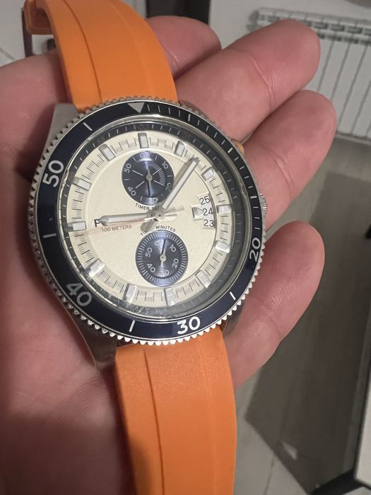 Fossil Chronograph мужские часы, водозащита 100 м, оригинал