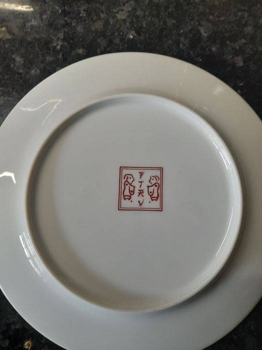 Prato de porcelana chinesa