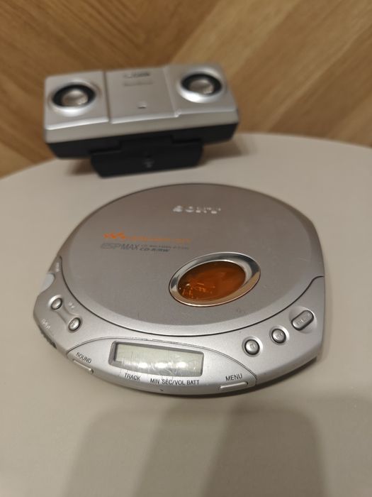 Discman Sony Walkman D-E340 + Głośniki Creative Travel Sound