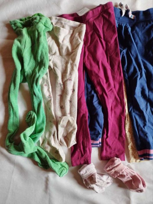 Набір дитячого одягу для дівчинки 86-98, штани, легінси, носочки