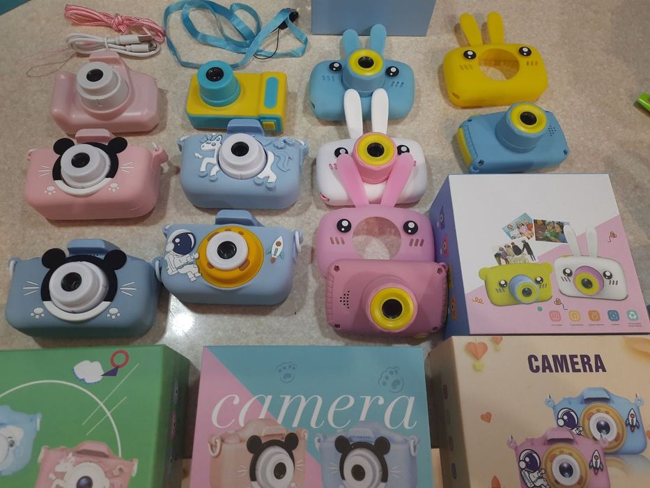 Дитячий цифровий фотоапарат фото камера Smart Kids Camera V7 Blue дроп