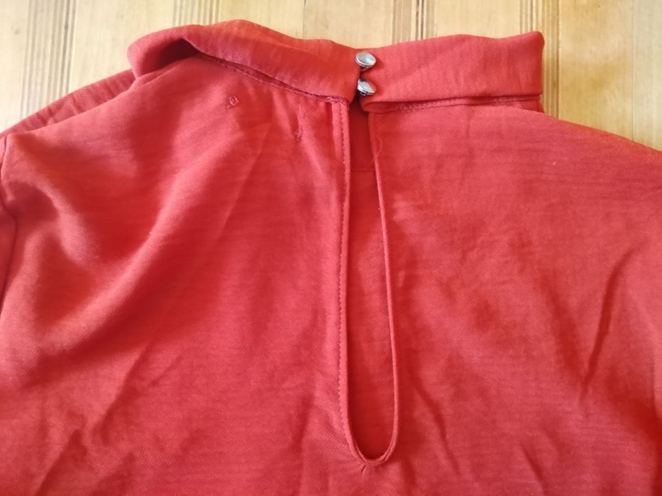 Bluzka z 3/4 rękawem, Reserved, ceglasta, rozmiar 34