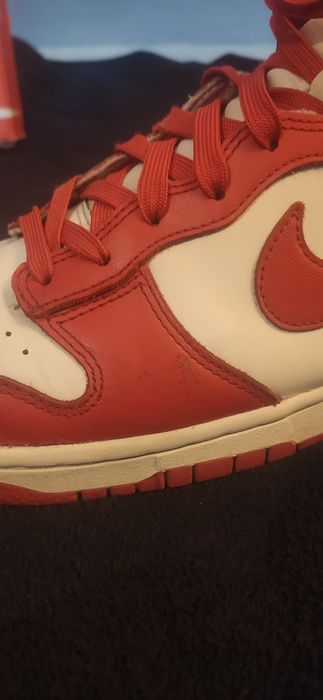 Nike dunk retro high university red/white