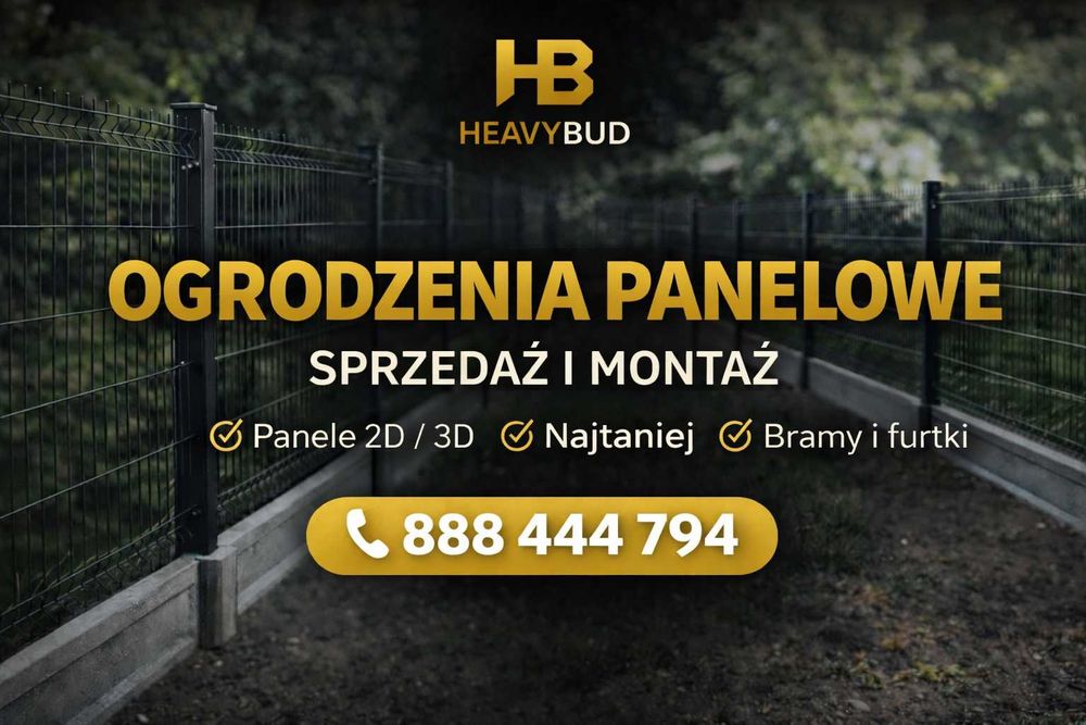Ogrodzenia panelowe - Bramy - Furtki | Sprzedaż i montaż | HEAVYBUD