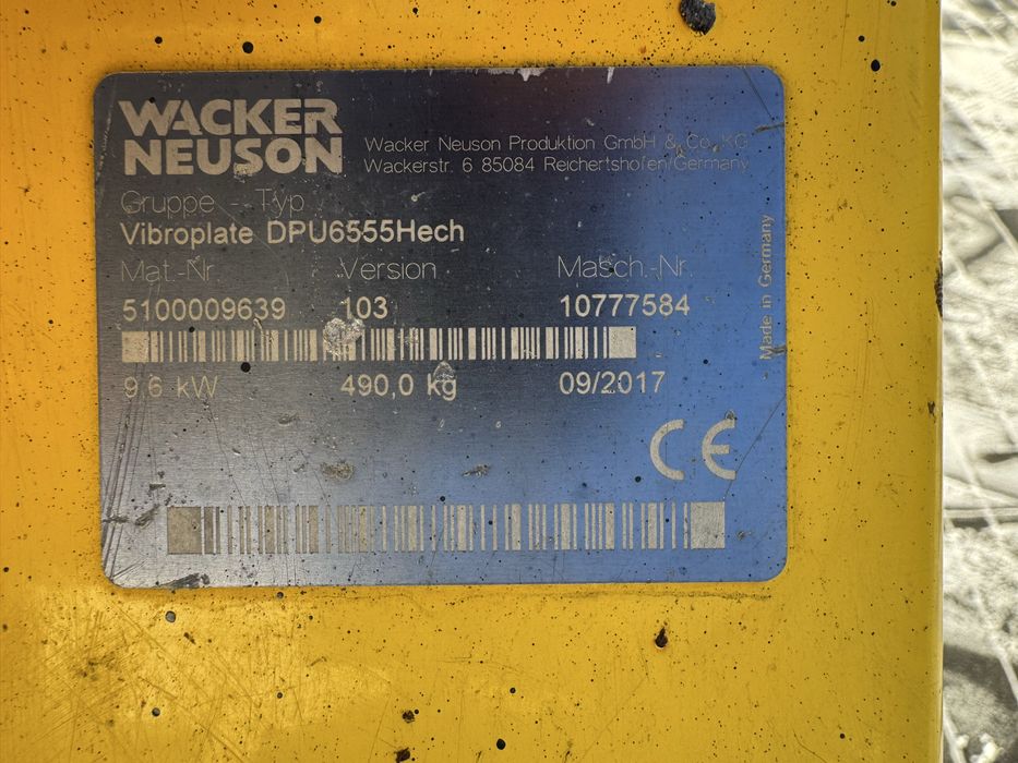 Zagęszczarka gruntu Wacker DPU 6555 hech