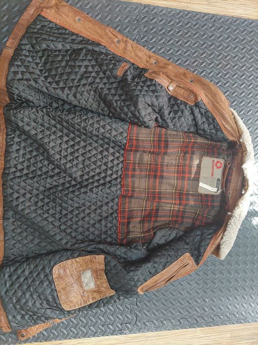 Kurtka skórzana Milestone klasa premium nowa L super