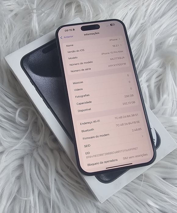 IPhone 15 Pro max 256GB C/Garantia