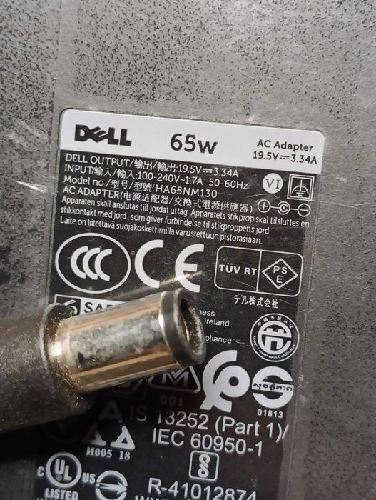 Зарядне блок живлення до ноутбука DELL 19.5V 3.34A 65W (7.4×5.0mm)