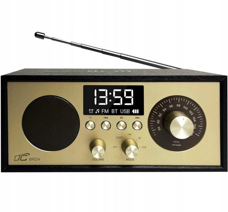 Radio przenośne FM bluetooth, ładowanie indukcyjne LTC