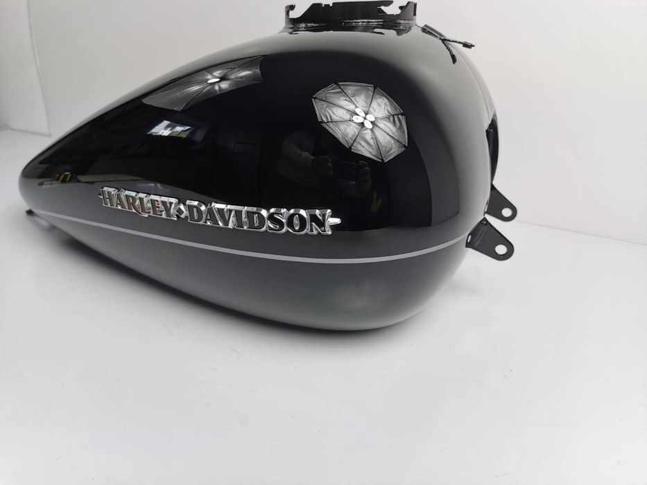 HARLEY DAVIDSON  Electra Glide Touring Oryginalny Zbiornik Paliwa Bak  Emblematy Czarny Połysk
