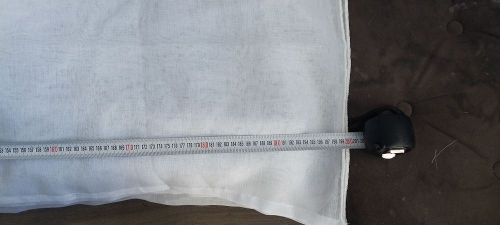 Тюль біла під льон