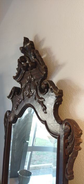 Espelho madeira ornamentado