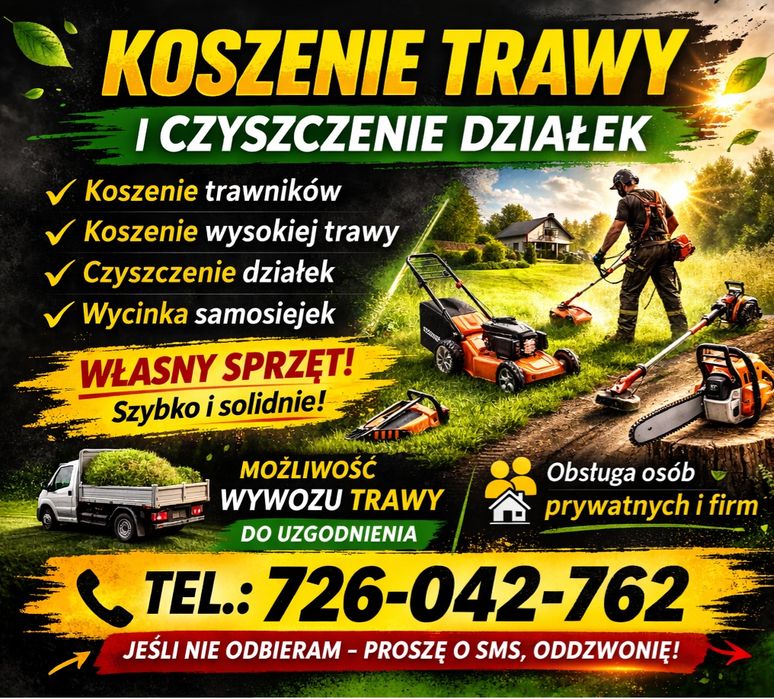Koszenie trawników