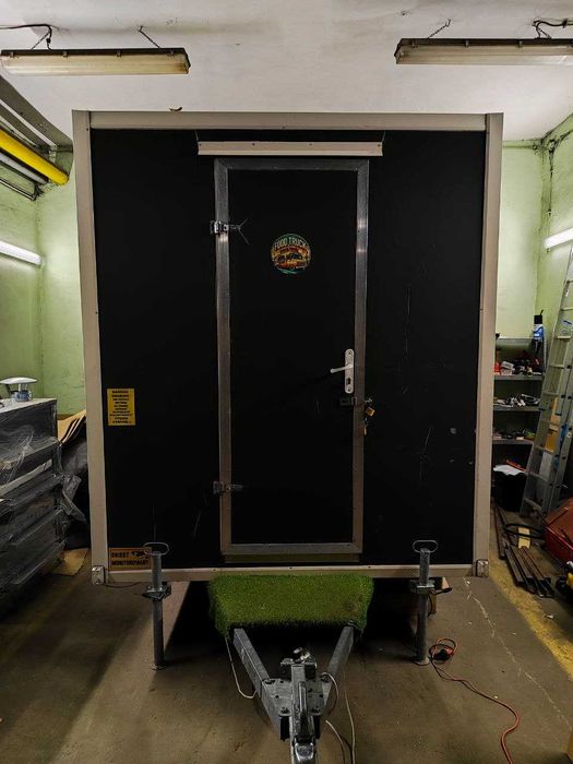 Prszyczepa gastronomiczna, gotowy biznes, kurczak z rożna, food truck