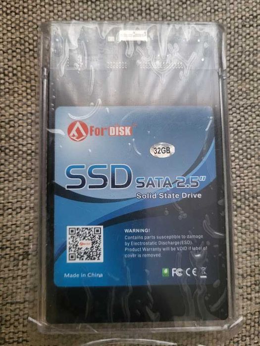 Внешний Sata SSD диск 32Gb 2.5 ForDisk карман